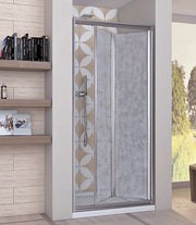 Porta Doccia Libro Due Ante Cristallo 5mm Opaco h190cm Emma Opaco 6mm,76/80 cm