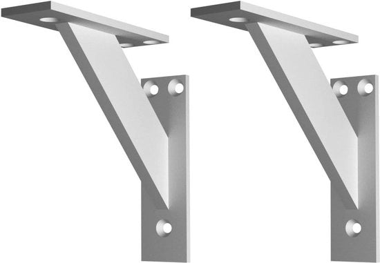 Supporto Decorativo per Angoli in Alluminio Moderno - 120x120 Zilver