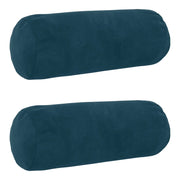 Federa 2 pcs HEERLEN Blu Ø 15 x 40 cm Velluto 923181