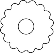 Accessori per biscotti in forma di biscotto, acciaio, stagno, 5 cm