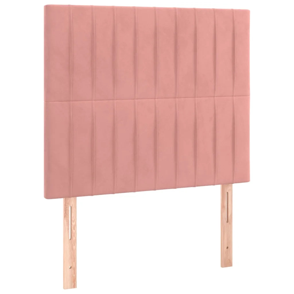 Testiera | Testata Rosa 100x5x118/128 cm Velluto