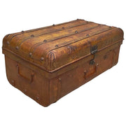 Valigia artigianale in metallo, 67x37x25h cm