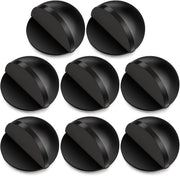 8 pezzi di fermatappi autoadesivi, fermatappo per porte di vetro in acciaio inossidabile e protettore di parete, fermatappo a cupola semicircolare per porte di casa, soggiorno, camera da letto, bagno e ufficio (nero)