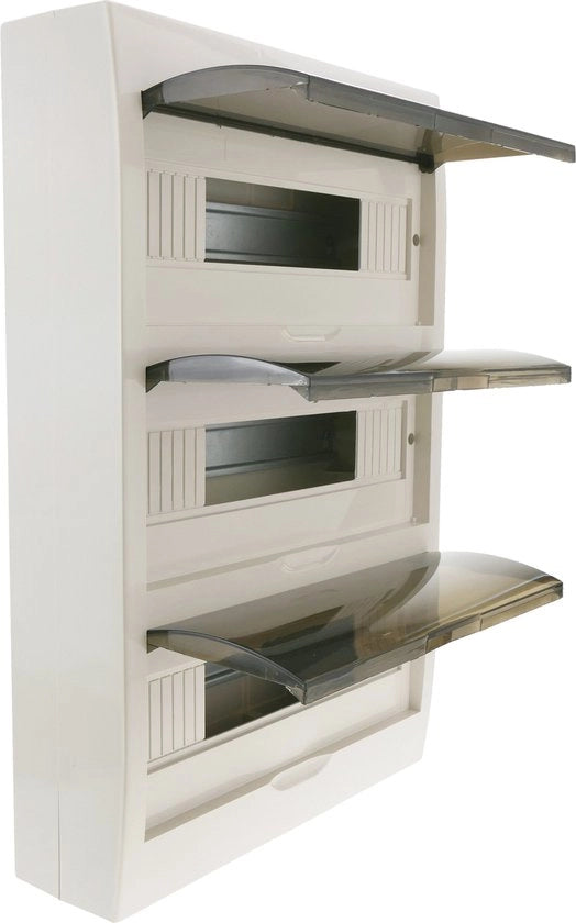 Distributore elettrico a 36 moduli di 17,5 mm con superficie in ABS, classe IP40
