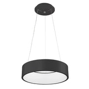 Lampada a sospensione Italux Chiara LED 32W nera Ø45,5