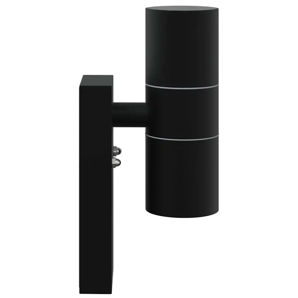 Lampada da Parete Esterna 2 pcs Nero 7 x 10 x 22 cm 4005996