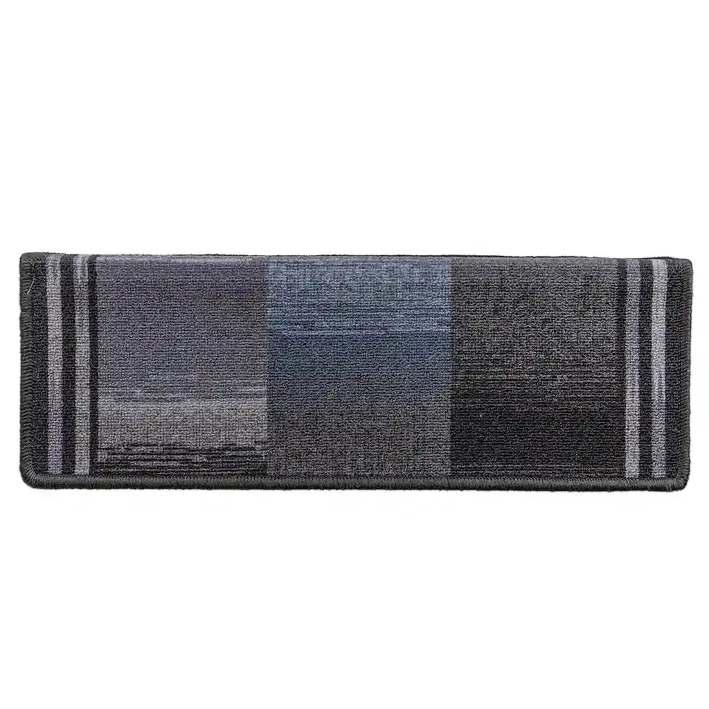 Tappetini per Scale Autoadesivi 5 pz | Gradini per Scale 65x21x4 cm Nero e Grigio