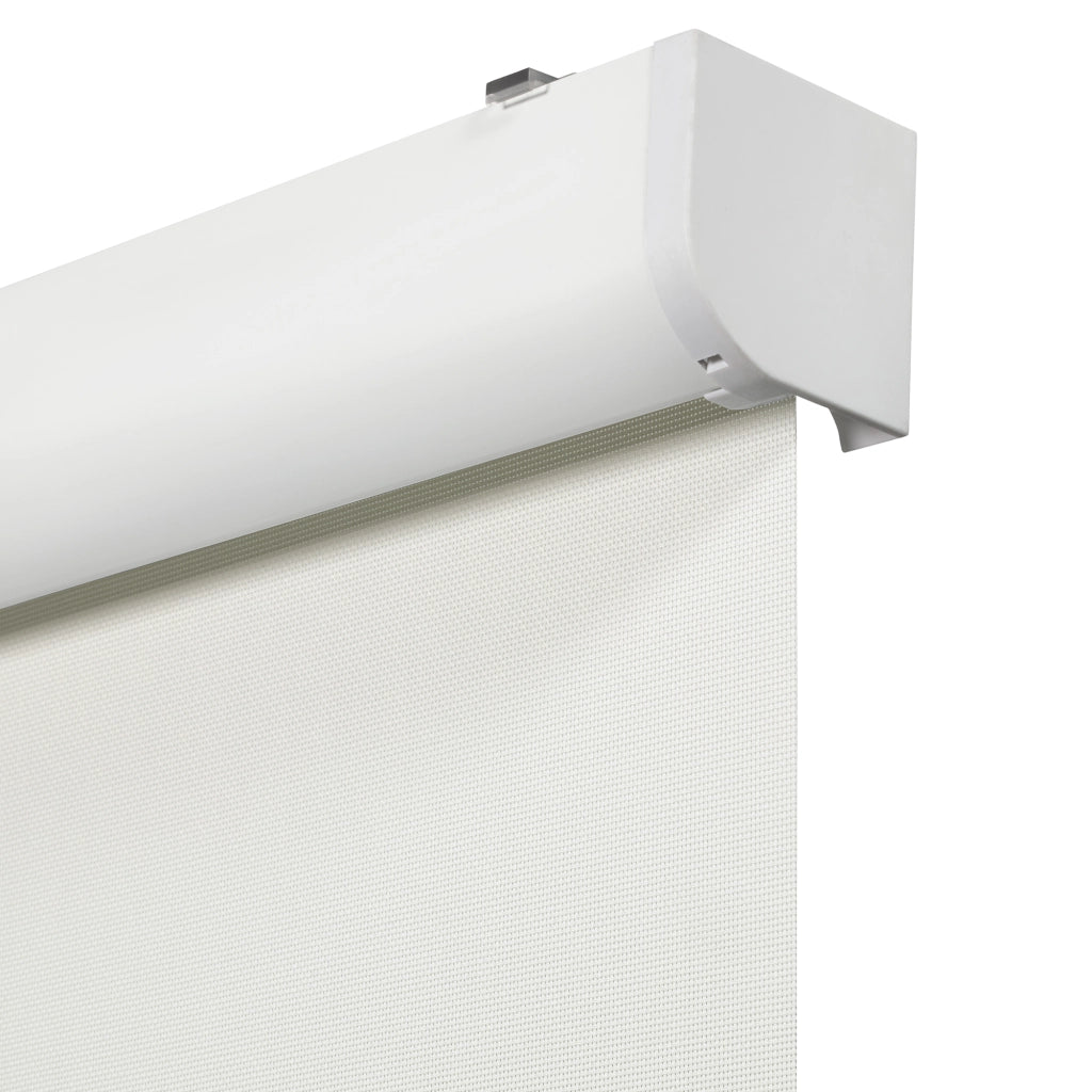 VIEWTEX Tenda a rullo motorizzata con cassetto Screen apertura 10% Bianco 90 X 190cm - Made in Spain - 5 anni di garanzia