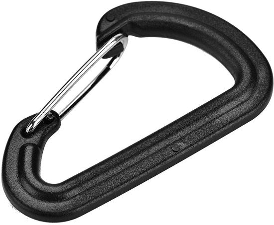 Carico per Karabina in Plastica - 20 Unità - Anello D-Ring in Plastica - Chiave a Lame - Multifunzionale - Materiale Duraturo - Carico per Corda
