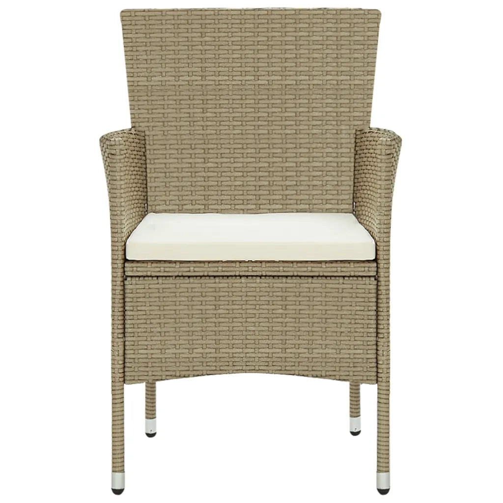Set Mobili da Pranzo per Giardino 3 pz Beige 3072459