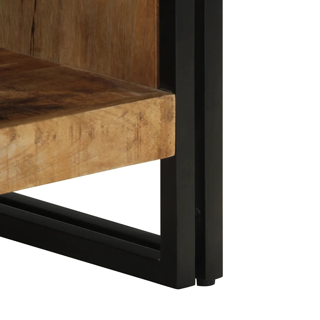 Tavolino da salotto | Tavolino da caff¨¨ | Tavolino da Soggiorno 50x50x38 cm Legno Massello di Mango Grezzo