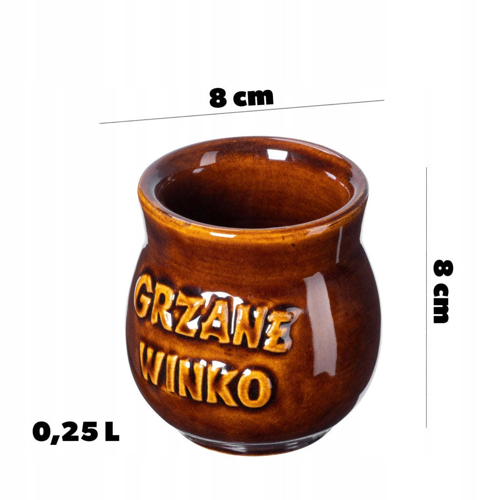 Set di 2 tazze da vin brulé KADAX da 250 ml in gres.