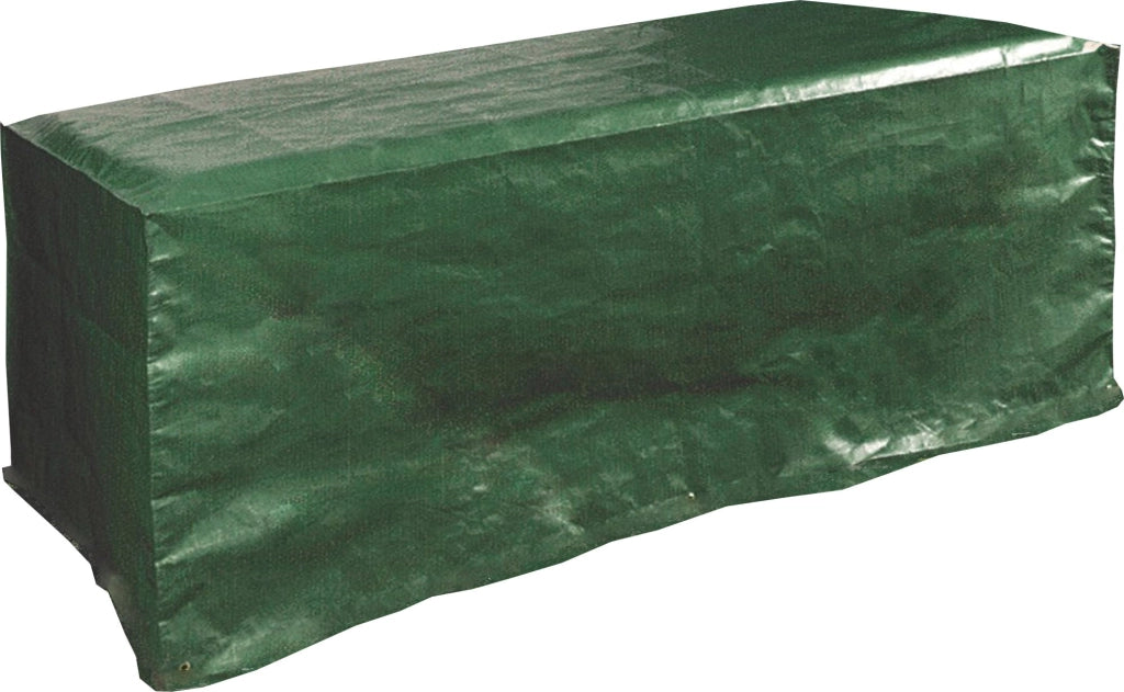 Telo Impermeabile 205x105x70cm in Poliestere per Tavoli Rettangolari da Giardino Bauer Verde