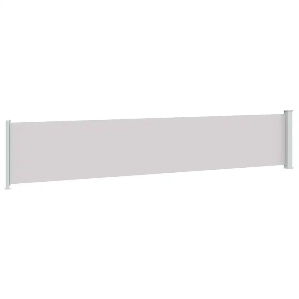 Tenda Laterale Retrattile per Patio-Tenda parasole per balcone 117x600 cm Grigia