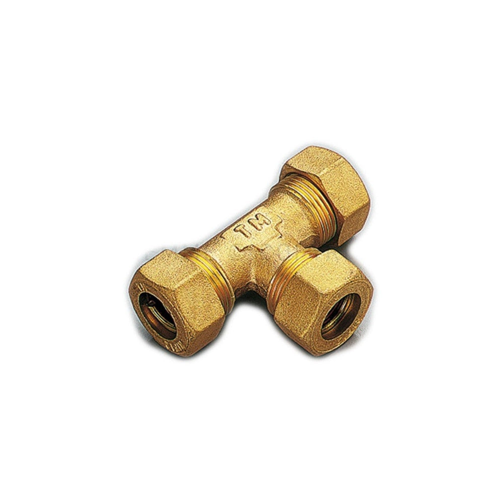 Raccordo 18x18x18 a tee t a compressione con tenuta o-ring