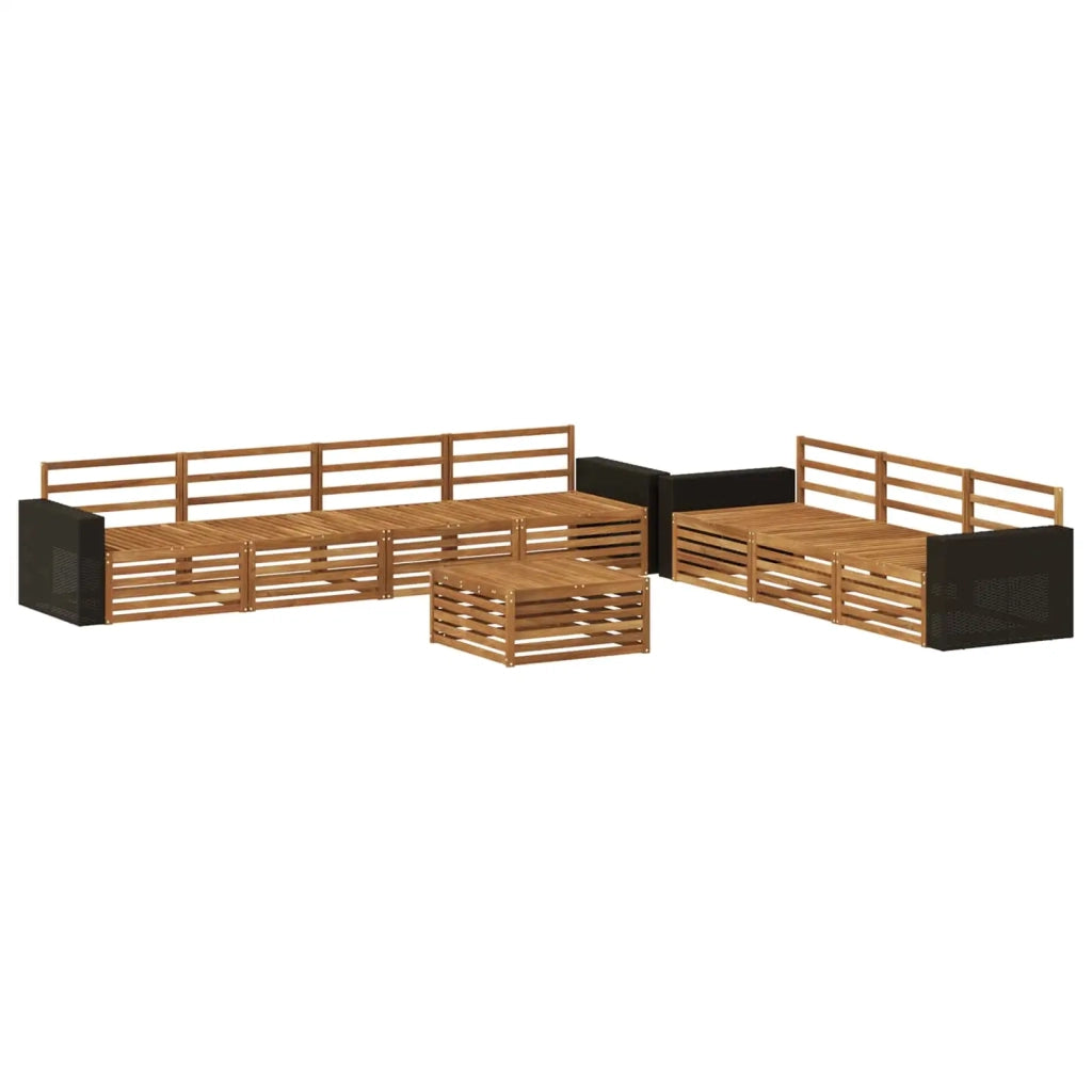Set di divani da esterno 8 pcs Naturale 79 x 79 x 37 cm 3383122