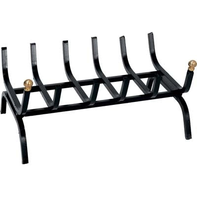 BRUCIALEGNA X CAMINO  FERRO BATTUTO + POMI OTTONE CM 60
