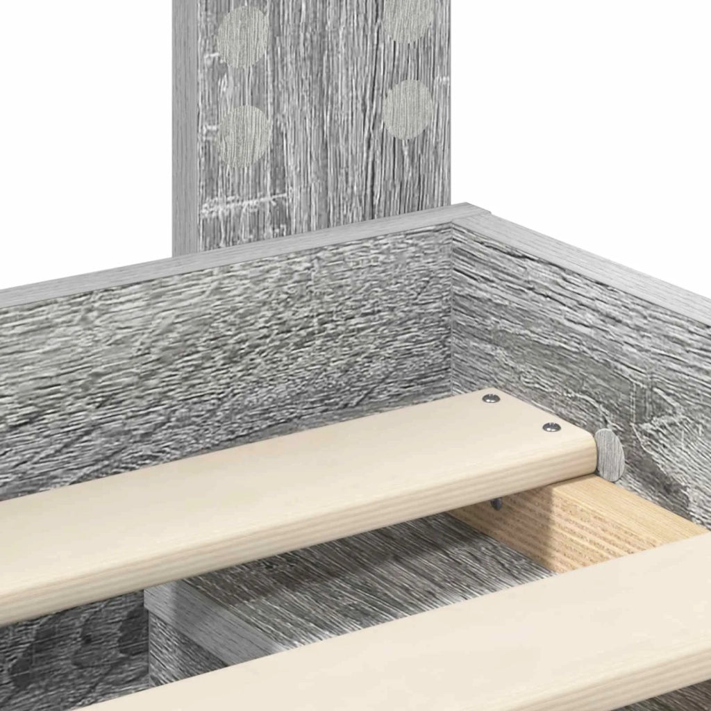 Struttura del letto Grigio Sonoma 180 x 200 cm Pino massello 3412867