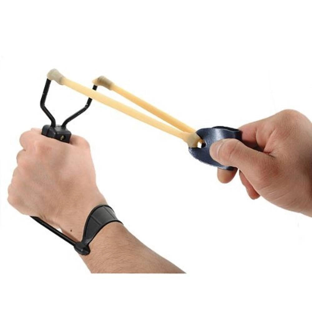 Trade Shop - Fionda Sportiva Di Precisione Per Cacciare Pescare Pesci Da Polso Con Elastico -