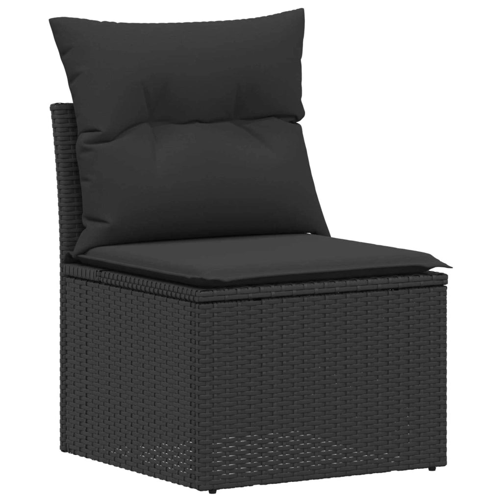 Set di divani 6 pz 4-Numero di posti Nero 3447073