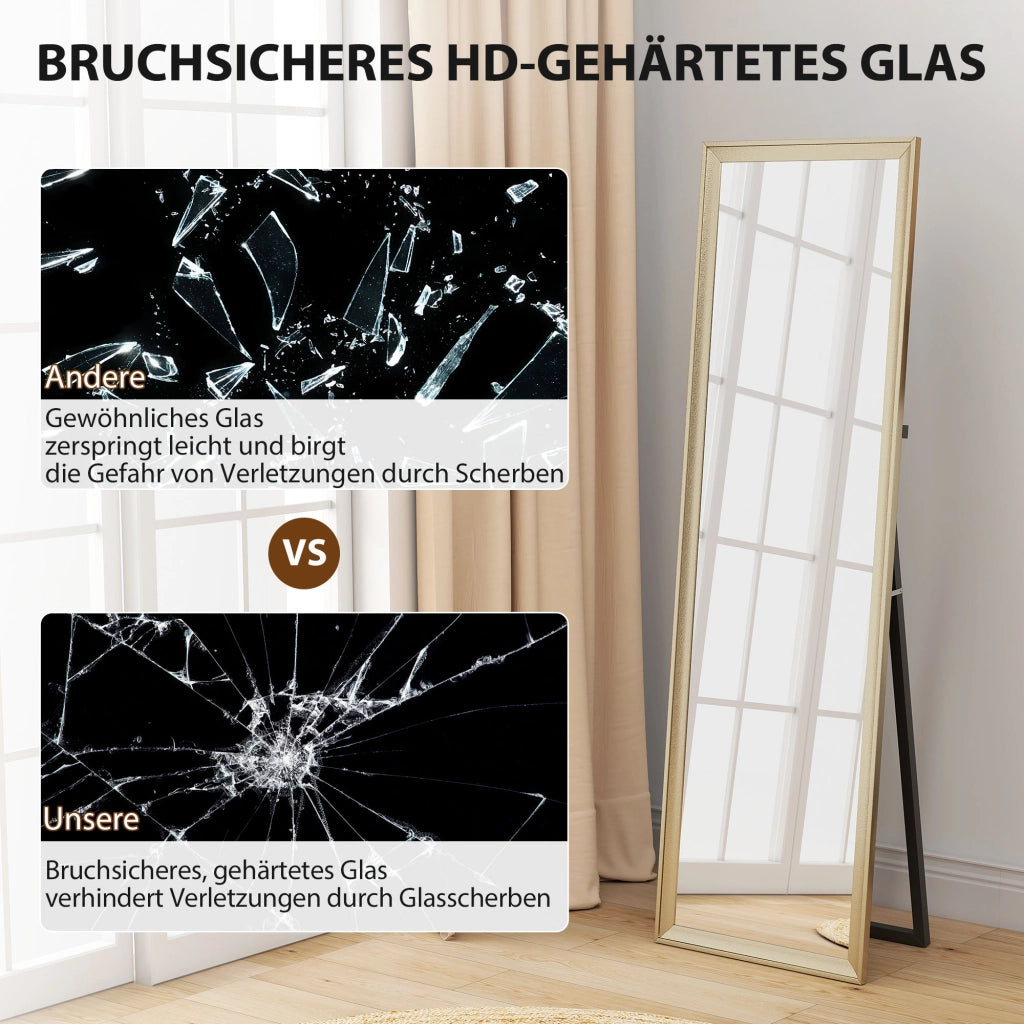 Specchio da terra grande ¨C zephmum ¨C 160x50 cm colore oro