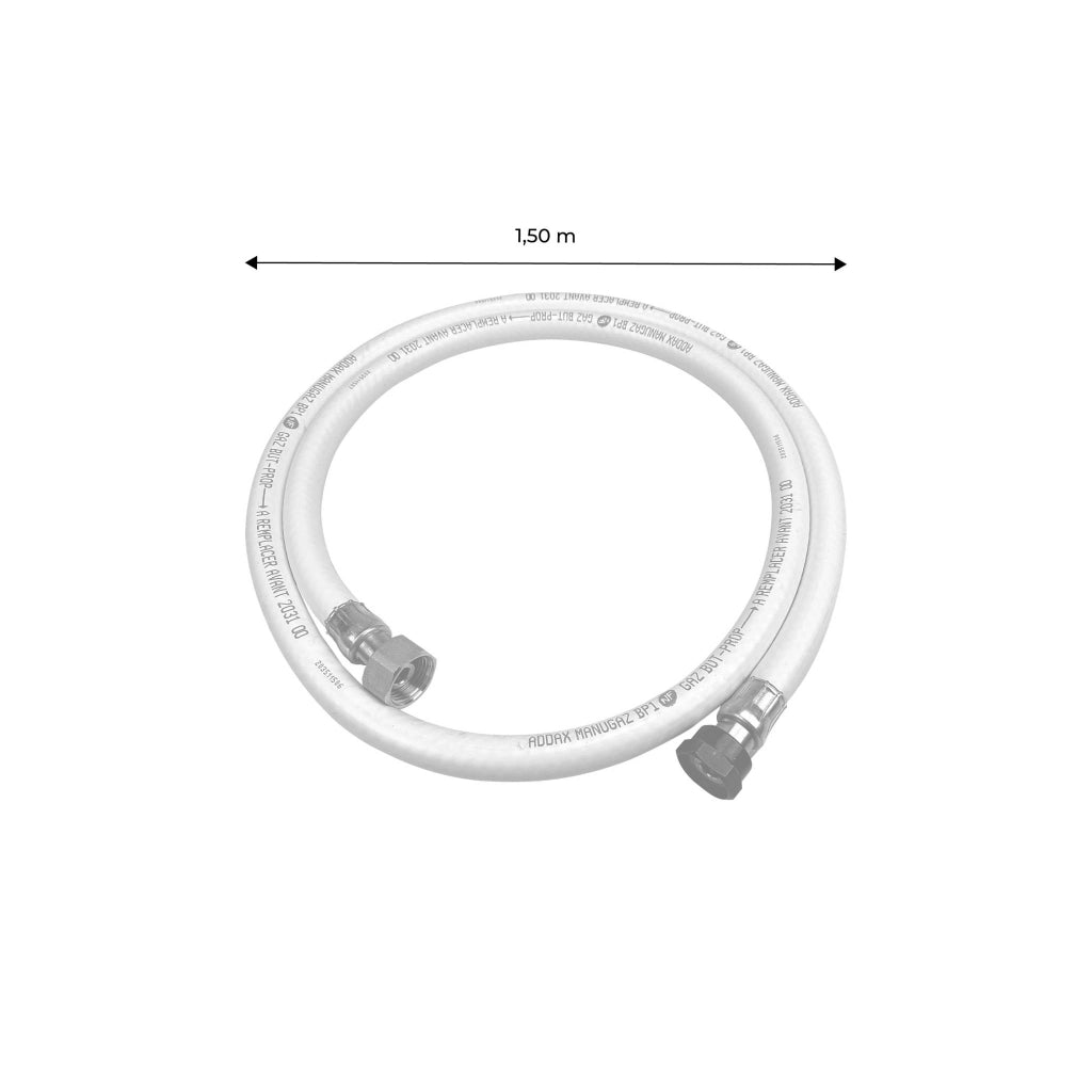 Tubo flessibile per gas propano con regolatore di pressione, 1,5m,