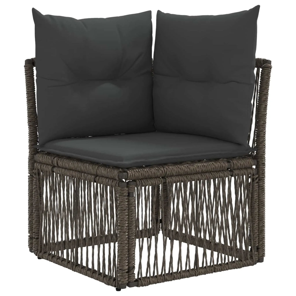 Set Divano da Giardino 7 pz Grigio polyrattan 3436016