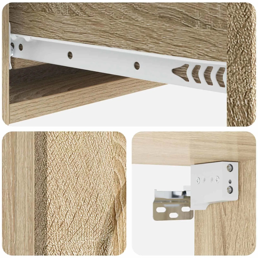 Tavolino da Parete Laterale | Tavolo laterale | Tavolino Rovere Sonoma 87,5 x 34,5 x 17 cm