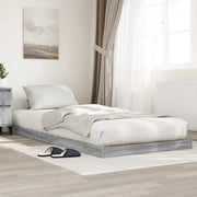 Struttura letto a terra Grigio Sonoma 80 x 200 cm 893537