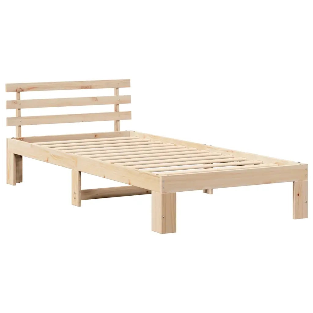 Letto singolo | Letto per adulti | Struttura del letto Naturale 80 x 200 cm Pino massello