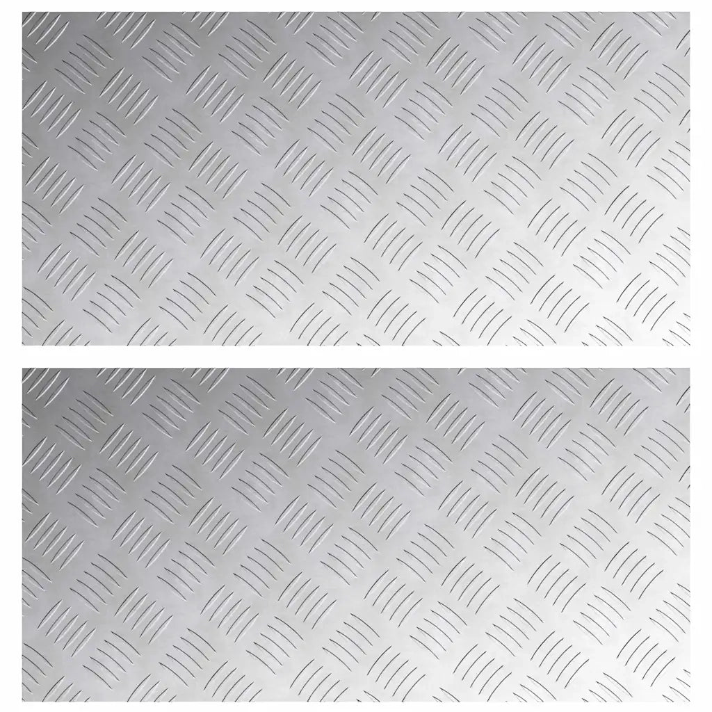 Gradini per Scale 2 pcs Argento 80 x 40 cm Alluminio 4104333