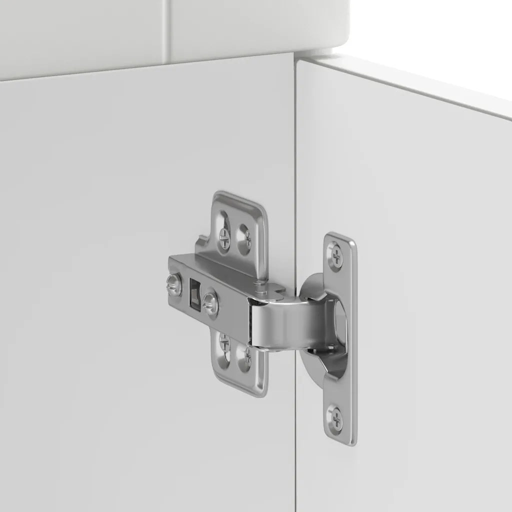 Mobile da cucina moderno con vano contenitore 80 x 46 x 81,5 cm design pulito in legno composito bianco 02_0049920