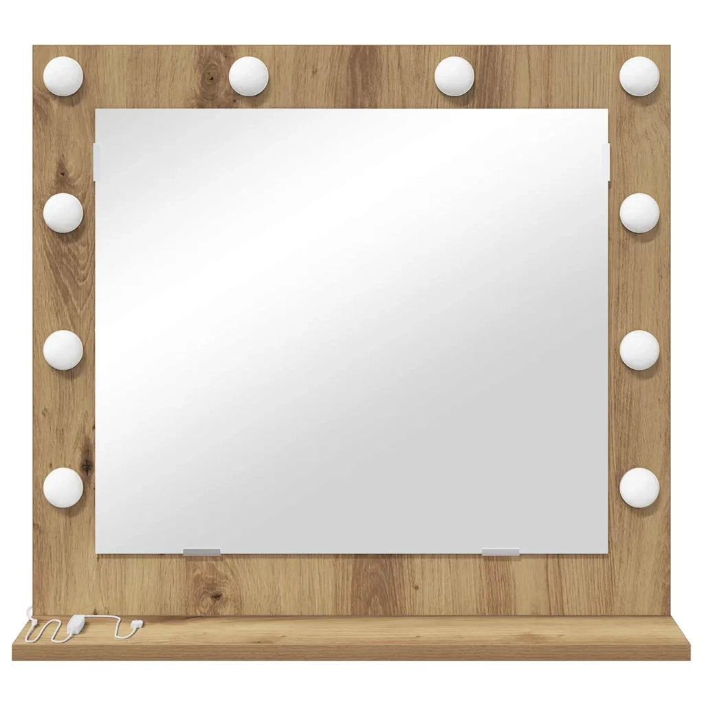Specchio da Vanit¨¤ Rovere artigianale 60 x 55 x 18 cm