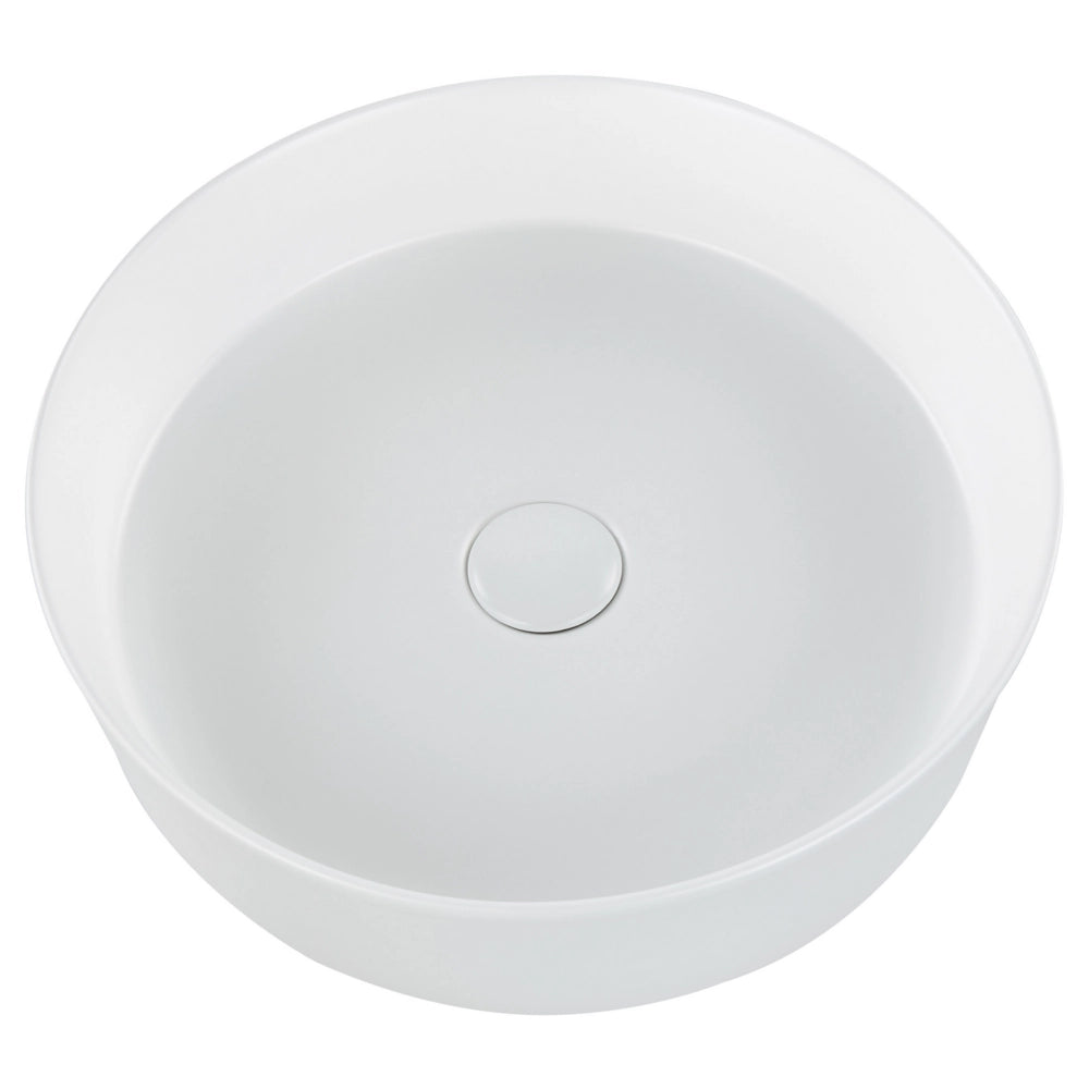 Lavabo da bagno in ceramica ⌀ 40 cm Bianco sporco stile glamour