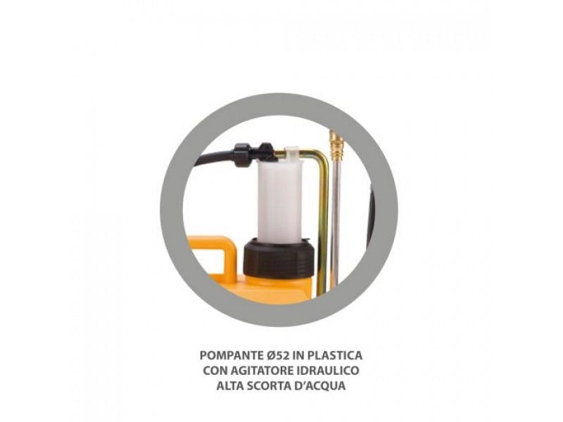 Pompa a zaino irroratrice manuale Volpi UNI serbatoio da 15lt