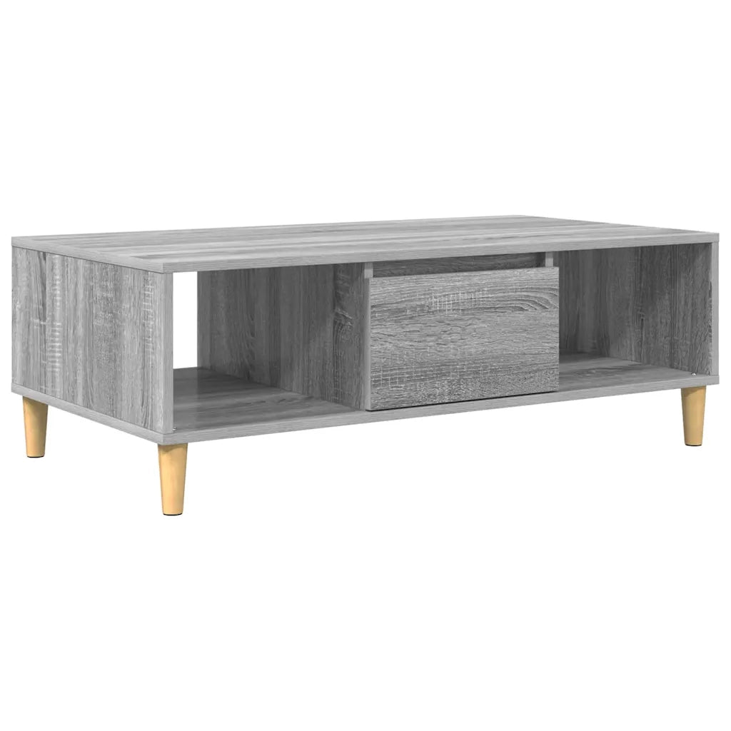 Tavolino da Salotto-Tavolino da soggiorno-Tavolo Grigio Sonoma 103,5 x 60 x 35 cm