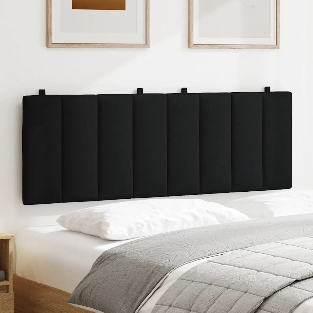Cuscino Testiera-Cuscino per Testiera Hanko Nero 120 cm in Tessuto