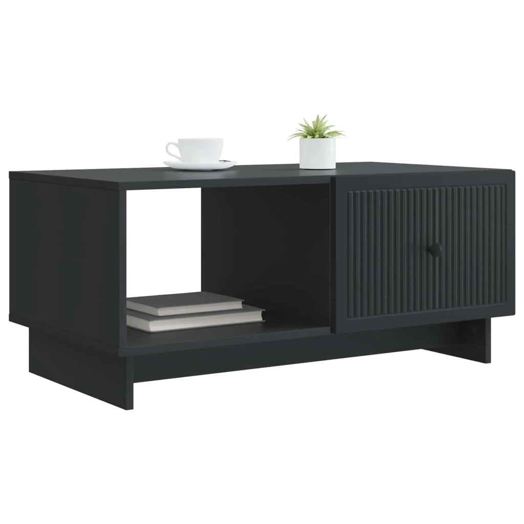 Tavolino da salotto | Tavolino da caff¨¨ | Tavolino da Soggiorno Nero 90 x 50 x 40 cm Legno ingegnerizzato