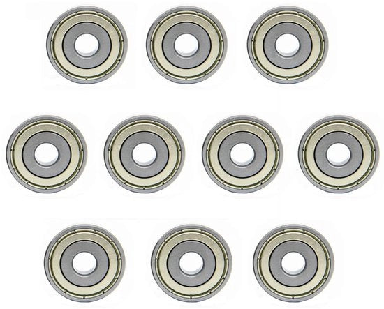 ONF3 - Profonda Scanalatura Rullo a Balle - Piccolo Rullo 696ZZ - Copertura in Acciaio - Acciaio di Carbone - 6x15x5mm - Alta Velocità - Adatto a Diverse Applicazioni