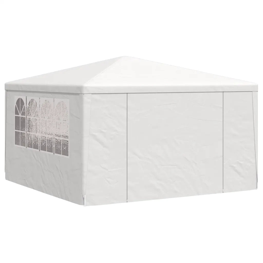 Gazebo | Pergolato Professionale con Pareti 4x4 m Bianco 90 g/m2