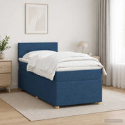 Letto box spring con materasso Blu 80 x 200 cm Tessuto 3452295