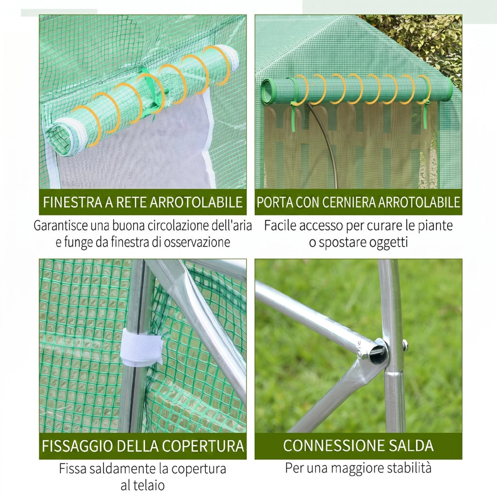 Serra da Giardino ¨C Zephmum ¨C Verde Scuro 4.5x3x2m