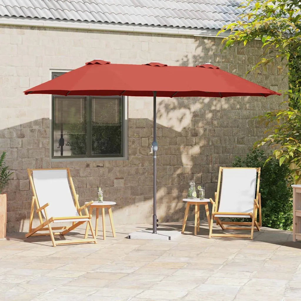 Ombrello | Parasol da giardino Terracotta 370 x 197 x 239 cm