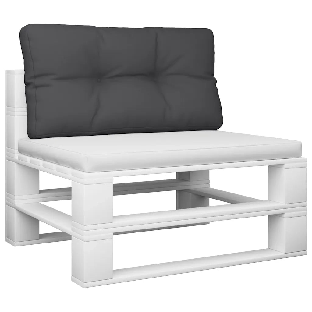Cuscino per Pallet Nero 80x40x12 cm in Tessuto 360608