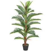 Palma Artificiale Decorativa ¨C Xylo ¨C 120 cm 24 Foglie Verde con Vaso