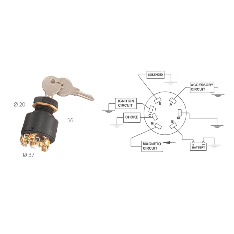 CHIAVE AVVIAMENTO UNIVERSAL IGNITION KEY