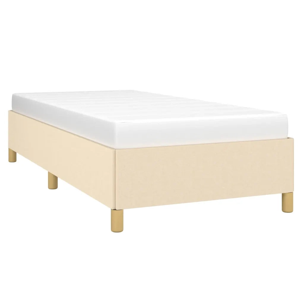 Giroletto senza Materasso-Struttura Letto Crema 90x190 cm in Tessuto 201791