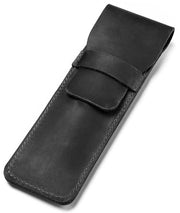 Penne in pelle - Etui per penna - Prodotto artigianale - Design moderno - Nero - Etui per penne - Ideale per penne per insulina - S - Misura S