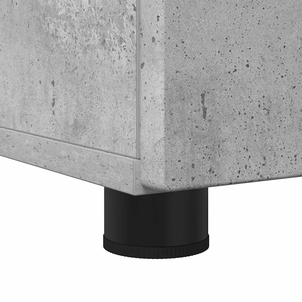 Mobile da Bagno con porta Grigio cemento 30 x 35 x 95 cm 883317