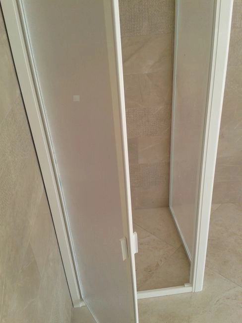 Box Porta Doccia in Acrilico - 1 lato, Apertura Battente Reversibile - Misura: 75 x h185 (AdattabilitÃ  73-78cm)